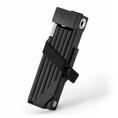 Rockbros 32140003001 Faltbares Fahrradschloss mit Schlüssel und Griff, 88 cm – Schwarz