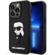 Karl Lagerfeld KLHCP14L3DRKINK iPhone 14 Pro 6.1" schwarz/schwarz Hardcase Rubber Ikonik 3D