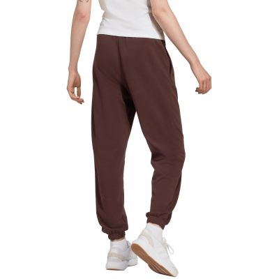 9. adidas Essentials French Terry-Hose mit Bündchen und kleinem Logo für Damen, Braun JX3864
