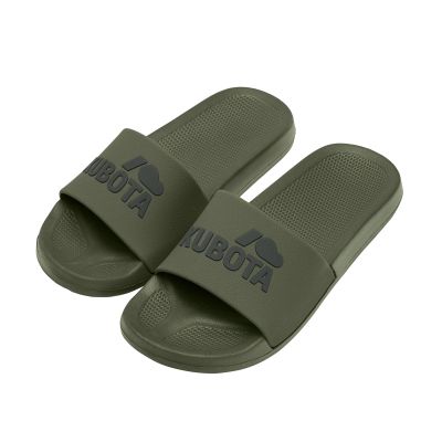 5. Kubota Basic Khaki Pool-Hausschuhe K0000-101-003-19-1