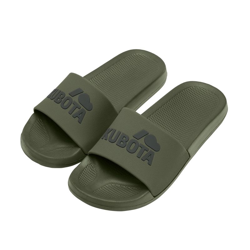 5. Kubota Basic Khaki Pool-Hausschuhe K0000-101-003-19-1