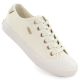 Beige Damen-Sneaker aus Textil, flach, Modell Big Star TT274004