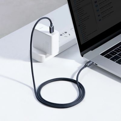 10. Baseus CAJY000601 USB-C – USB-C PD-Kabel 100 W 5 A 480 Mbit/s 1,2 m – Schwarz