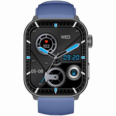 5. Herren-Smartwatch GRAVITY GT28-3 Armband + Armband Marineblau Schwarz
