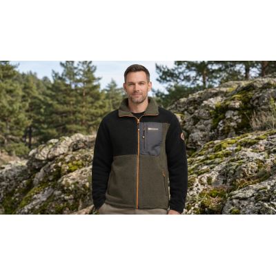 3. Herren-Fleecejacke Geographical Norway TARLEY BLACK DB MEN 0124 (WZ8068H/GN-BLACK)