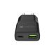 3. NATEC RIBERA GAN SLIM WANDLADEGERÄT 1x USB-A + 1x USB-C 20W SCHWARZ