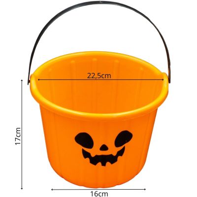 7. Halloween-Süßigkeiteneimer 17 cm
