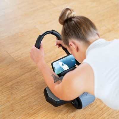 12. KA10 SCHWARZES ABS-RAD AUTOMATIKRAD ZUM TRAINING DER BAUCHMUSKEL MIT UNTERSTÜTZUNG