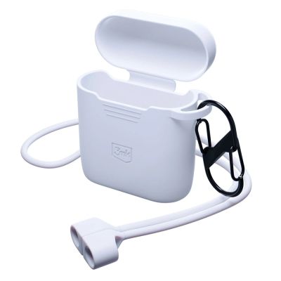 6. 3mk Silikon-AirPods-Hülle für AirPods 2 – weiß