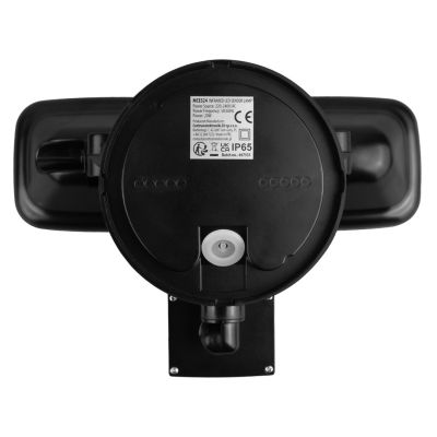 10. MACLEAN LED-Wandleuchte mit PIR-Sensor, 20 W, 1500 lm, IP65, Neutralweiß 4000 K, Schwarz MCE524 B