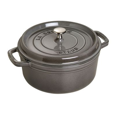 10. STAUB Runder Gusseisentopf 40500-246-0 3,8 l Graphit