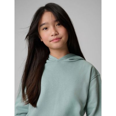 5. Lockerer Mädchen-Sweatshirt mit Kapuze 4F 4FJRSS26TSWSF2716-47S
