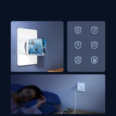 12. Joyroom JR-TCF20 USB-C PD 20W Netzwerkladegerät - Weiß + USB-C / USB-C-Kabel 1 m