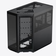 APNX V1 PC-Gehäuse, Midi-Tower, ATX, Schwarz, gehärtetes Glas