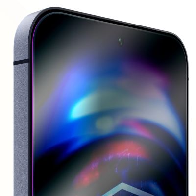 17. 9H-gehärtetes Glas mit 3MK HardGlass Max Sichtschutzfilter für iPhone 15 Pro