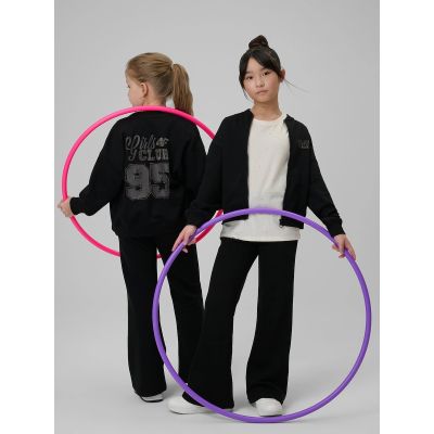 5. Lockerer Mädchen-Sweatshirt ohne Kapuze 4F 4FJRSS26TSWSF2626-20S