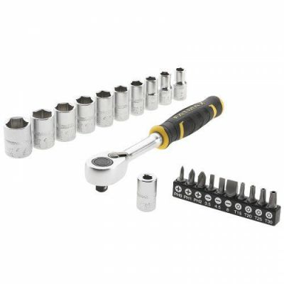 1/2" 120t Ratschensatz mit Steckschlüsseln und Bits