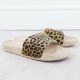 3. Damen-Strand-Flip-Flops mit Leopardenmuster für den Pool, beige SS274715