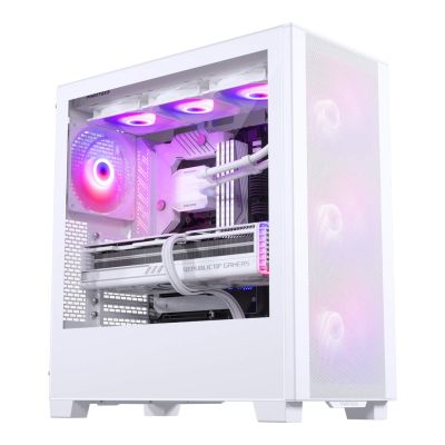 2. Phanteks XT Pro Ultra Fenster aus gehärtetem Glas, D-RGB - Weiß