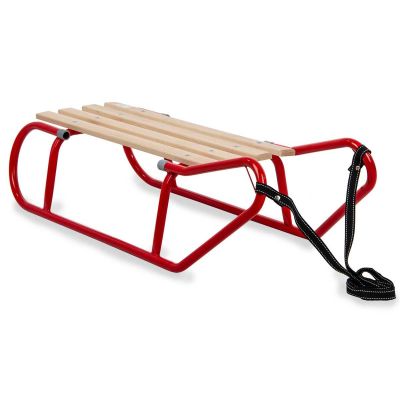 8. Metallschlitten für 2 Personen, rot