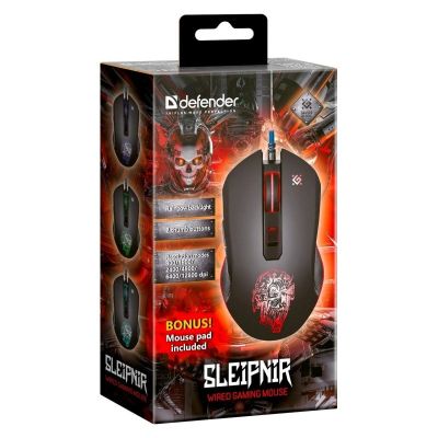 6. DEFENDER MAUS GM-927 SLEIPNIR OPTIK 12800dpi 6P