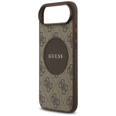 6. Guess 4G Circle Classic Logo MagSafe Hülle für iPhone Air - braun