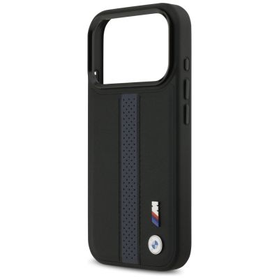 6. BMW M Perforated Stripe Logo MagSafe Case für iPhone 17 Pro – Blau