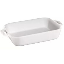 Rechteckige Keramikplatte STAUB 40511-151-0 - weiß 4,5 l