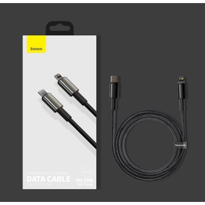 18. Baseus CATLWJ-A01 Lightning – USB-C PD 20 W 480 Mbit/s 2 m Kabel – Schwarz