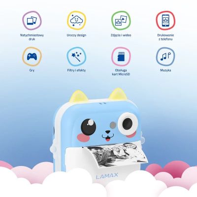 6. LAMAX InstaKid2 Plus Kinderkamera, Blau