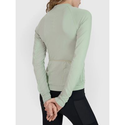 9. Damen Radsport-Longsleeve mit Reißverschluss 4F 4FWSS25TFLOF343-47S