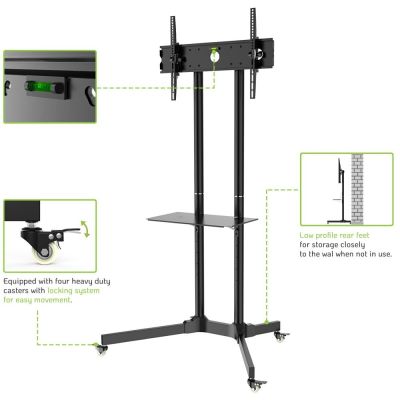 7. TECHLY MOBILER TV-STÄNDER LED/LCD 30-65 ZOLL 60KG 1