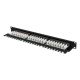 5. Patchpanel mit 24 Ports, 1 HE, 19 Zoll, Kategorie 6A UTP, mit Kabelorganisator, schwarz, LANBERG