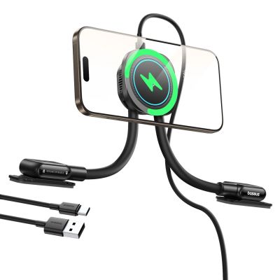 2. Baseus PrimeTrip C03sPro Kfz-Halterung für das Armaturenbrett mit Klebe-Induktionsladegerät – Schwarz