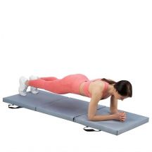 HMS MGS02 faltbare Gymnastikmatratze grau 1800x600x500mm