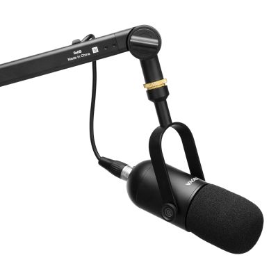 6. BOYA BY-DM500 Dynamisches XLR-Mikrofon mit Nierencharakteristik für Podcasts – Schwarz