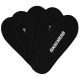 Skechers 5er-Pack Damensocken ohne Frottee S110703-BLK Schwarz 36-40