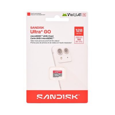 2. Sandisk Ultra Go microSD UHS-I 128GB MicroSD 190MB/s(R)