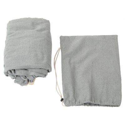 21. Gartenhängematte 2-Personen Luxus XXL 250x150cm mit Spreizstange und Bezug Grau 1031170