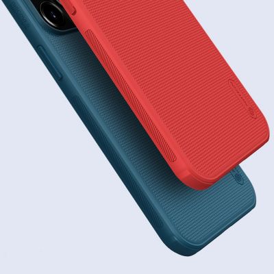 8. Nillkin Super Frosted Shield verstärkte Hülle, Cover für iPhone 13 Pro Max, blau