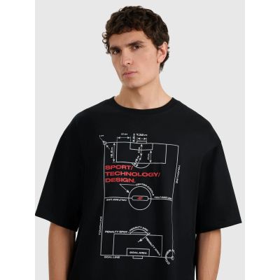 4. Oversize-T-Shirt für Herren mit Aufdruck 4F 4FRAW25TTSHM3257-20S