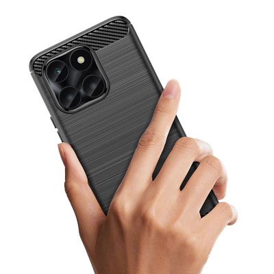 5. Carbon Case für Honor X6a - schwarz