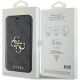 7. Guess 4G Metal Logo Hülle für iPhone 15 Pro – Grau