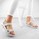 5. Comfortable Velcro sandals Rieker W RKR691 beige