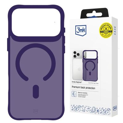 53. 3mk Smoke MagCase für iPhone 17 Pro Max – Lila-Transparent