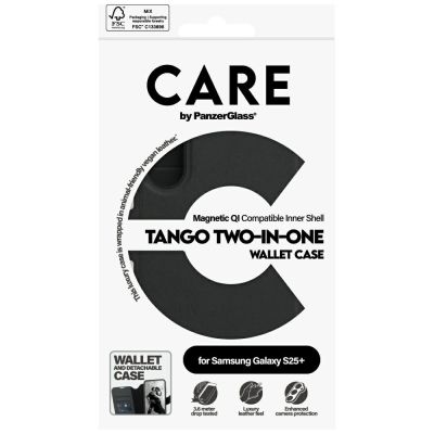 5. CARE by PanzerGlass Feature Tango 2in1 Wallet Case für Samsung Galaxy S25+ - Schwarz