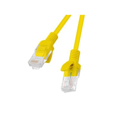 2. UTP-Patchkabel Lanberg PCU5-10CC-0050-Y (RJ45 - RJ45 ; 0,50 m; UTP; Kat. 5e; gelb)