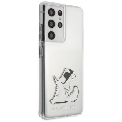 4. Karl Lagerfeld Choupette Fun Case für Samsung Galaxy S21 Ultra - Transparent