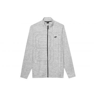 Sweatshirt 4F M 4FSS23TFLEM052 cooles hellgrau meliert