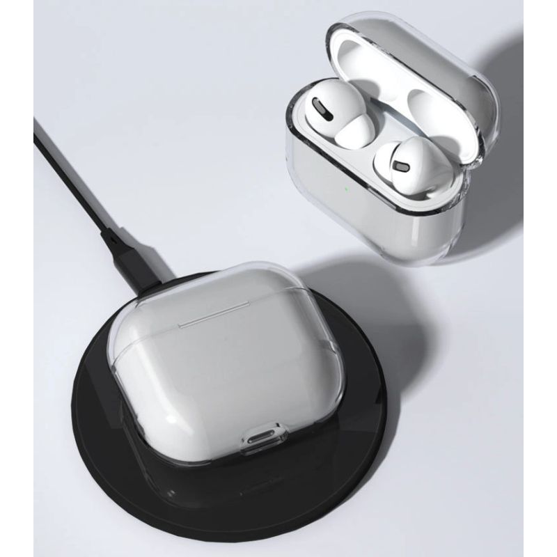 3. Hülle für AirPods 2 / AirPods 1 starre, starke, transparente Hülle für Kopfhörer (Hülle A)